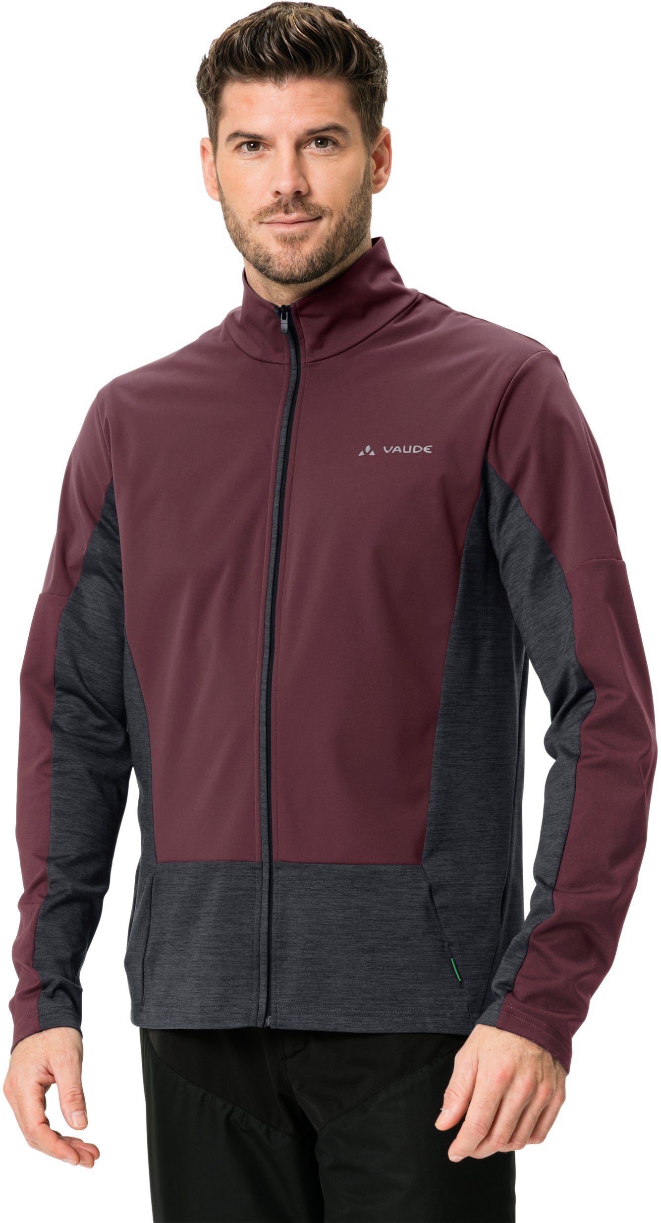 VAUDE All Year Moab T-Shirt avec fermeture éclair intégrale homme rouge/gris