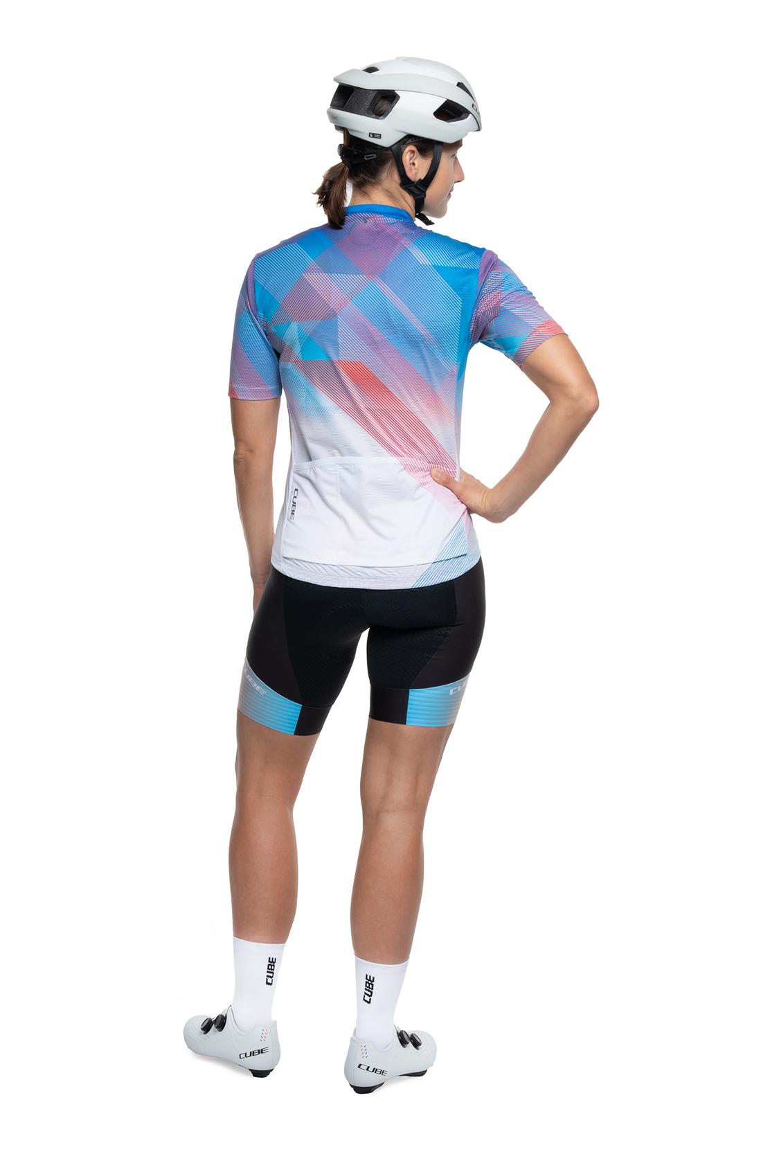 Cube WS Maillot CMPT TEAMLINE manches courtes blanc