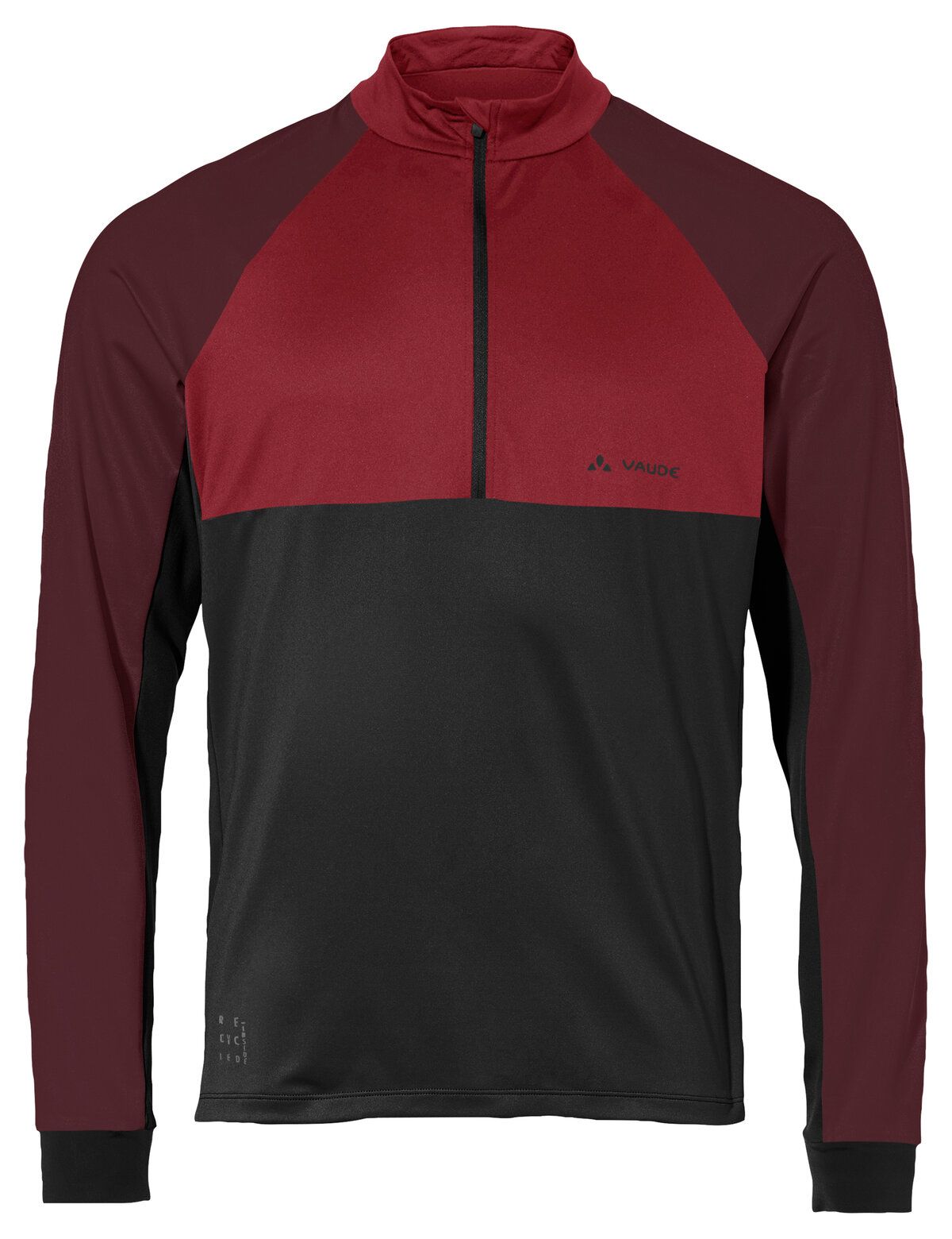 VAUDE Qimsa Halfzip LS Shirt Homme carmin