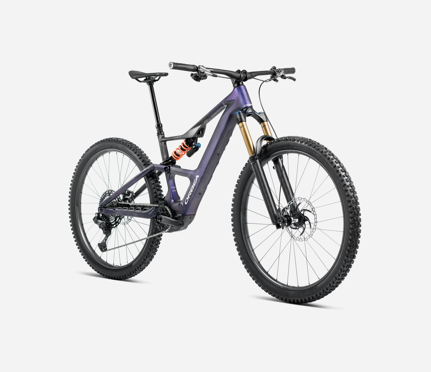 Orbea RISE SL M10 630W Tanzanite Carbon View - Carbone Brut