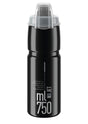 Bouteille d'eau Elite Jet Plus 750ml noir/gris logo