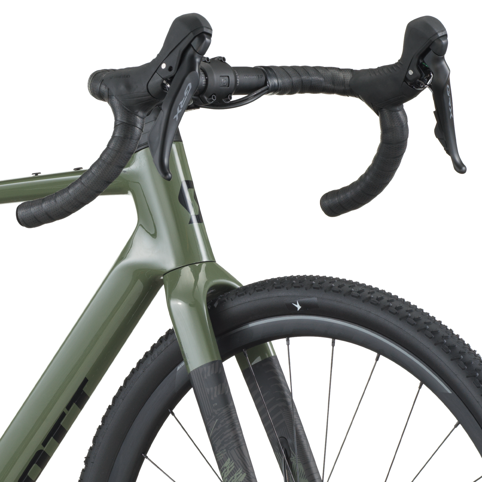 Scott Addict Gravel 40 vert wengé