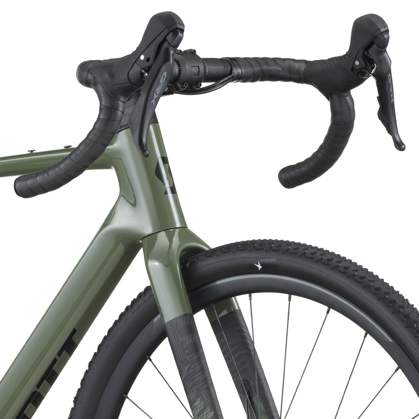 Scott Addict Gravel 40 vert wengé