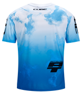 CUBE VTT Maillot X Actionteam manches courtes homme topas blue