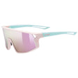 uvex Skyryse Jr. Lunettes de vélo Rose-Vert Mat / Miroir Rose