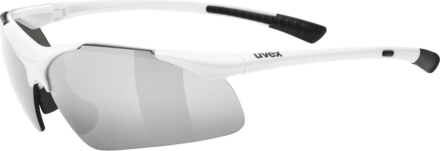uvex Sportstyle 223 Lunettes de vélo Blanc / Lightmirror Argent