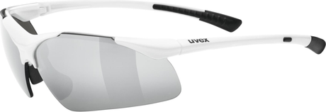 uvex Sportstyle 223 Lunettes de vélo Blanc / Lightmirror Argent