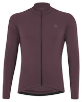 Löffler M Maillot vélo manches longues Skys Merino Mid Marron châtaigne