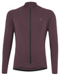 Löffler M Maillot vélo manches longues Skys Merino Mid Marron châtaigne