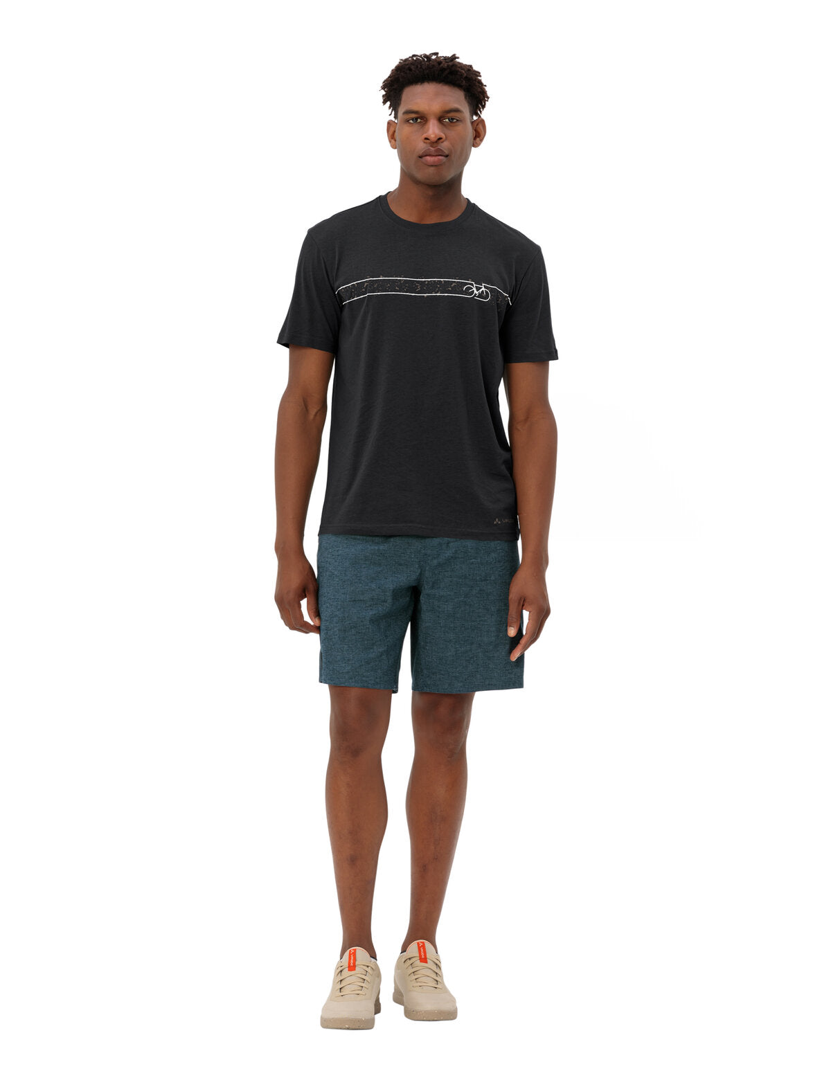 T-shirt cycliste homme VAUDE V noir/noir