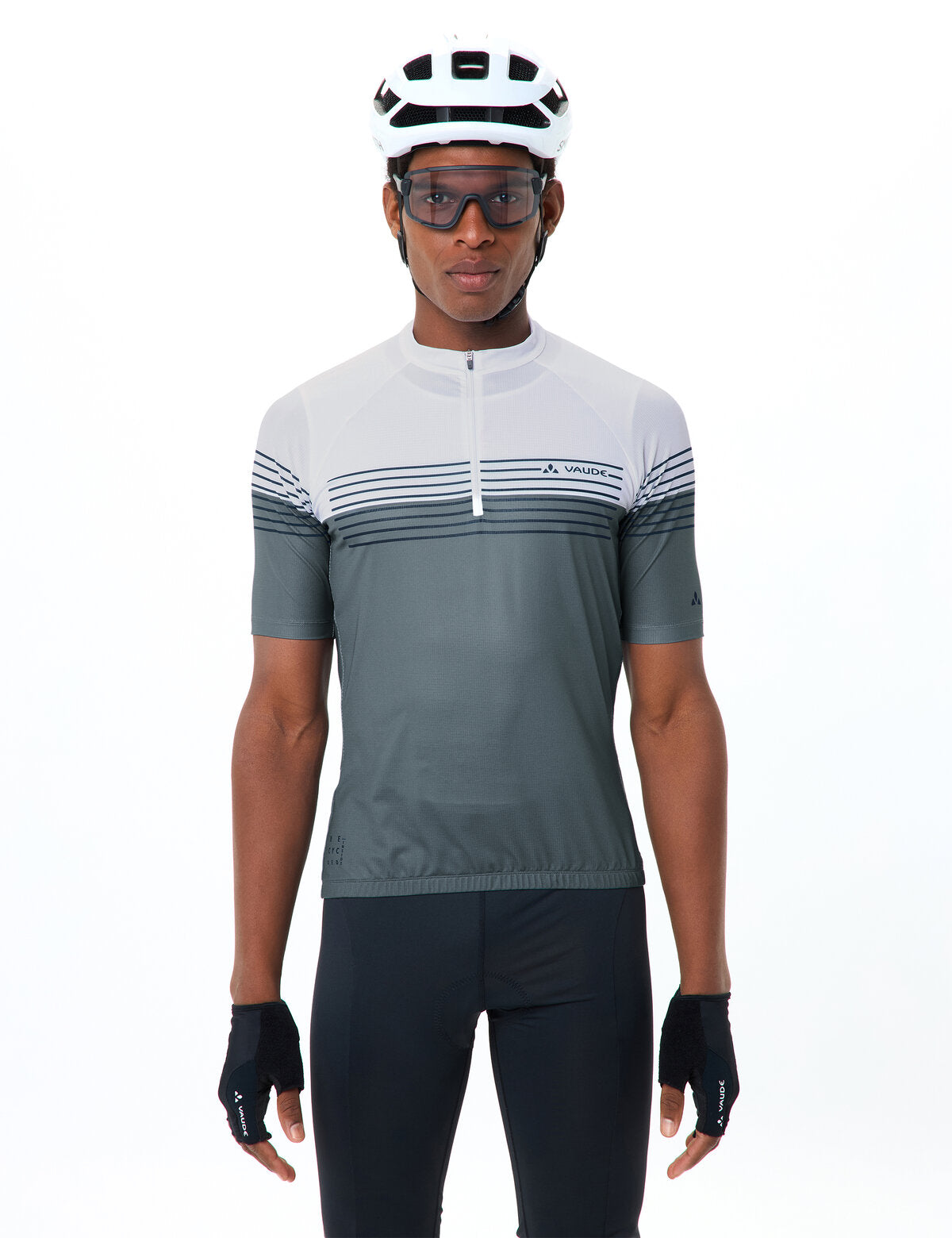 VAUDE Homme Posta HZ Tricot II héron/blanc