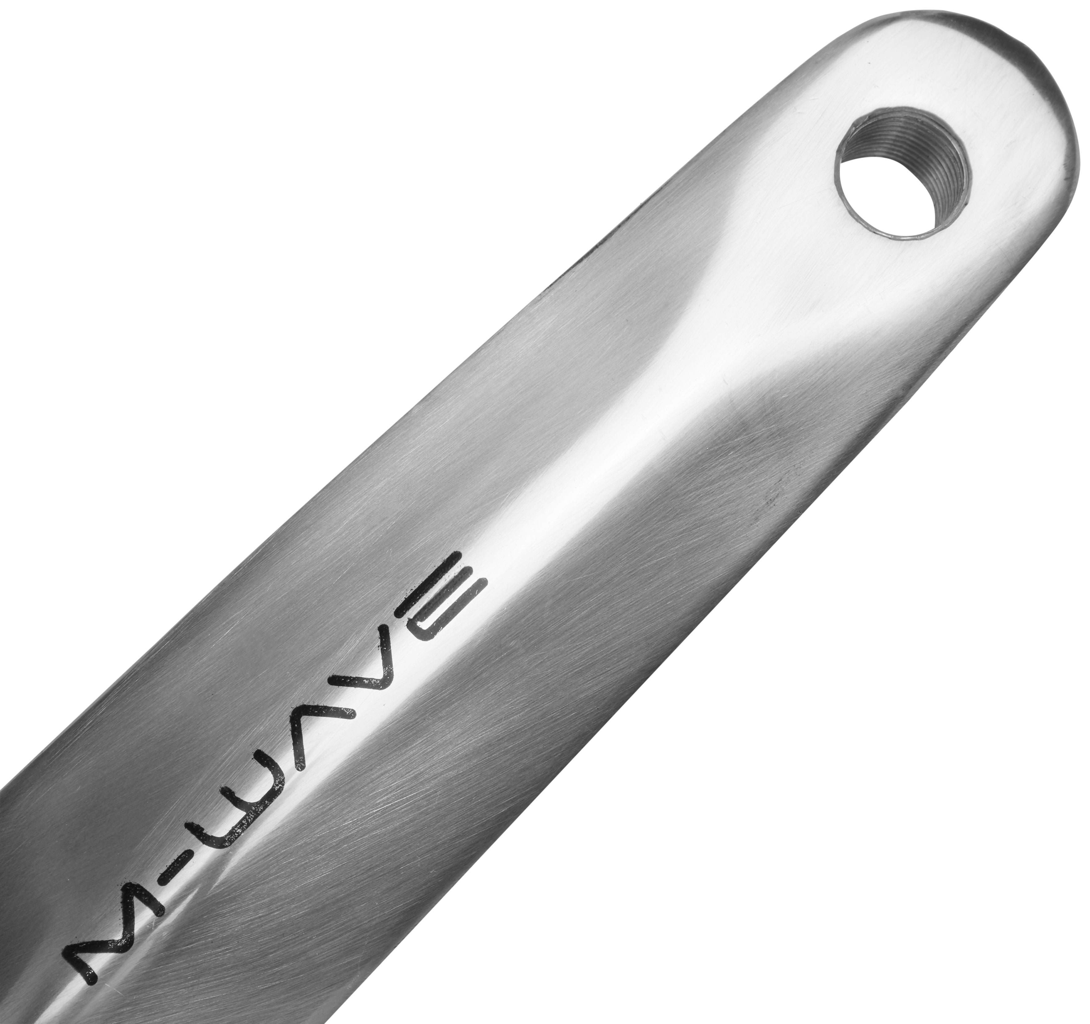M-Wave Jeu de pédalier 1 vitesse 38 dents alu/acier argenté