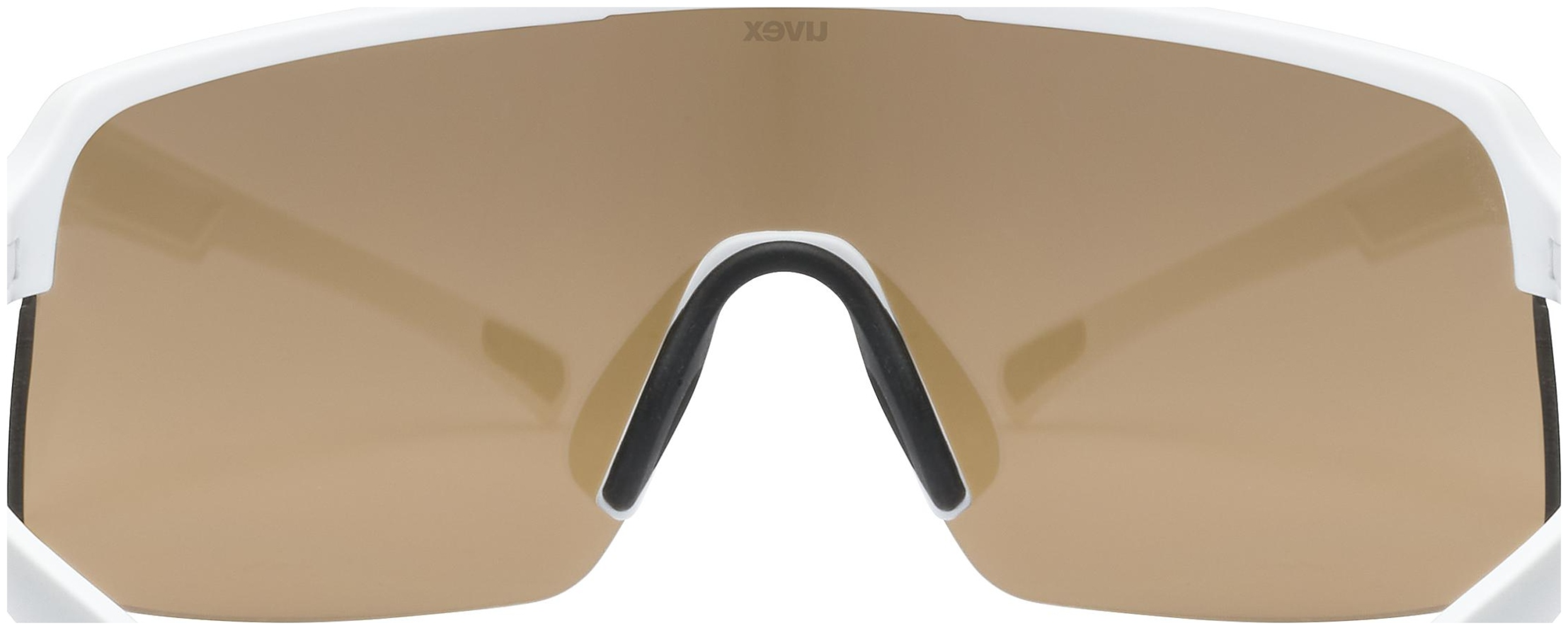 uvex Dyrt Lunettes de vélo Blanc Mat / Miroir Or