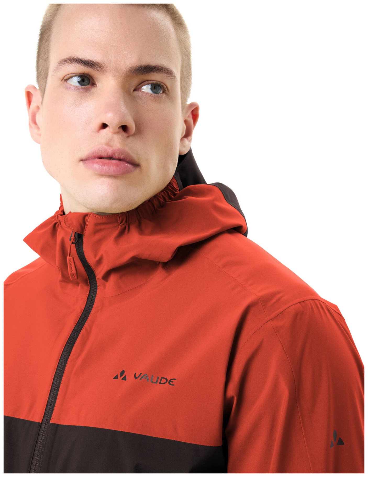 VAUDE Veste de pluie Moab pour homme rouge lumineux/noir