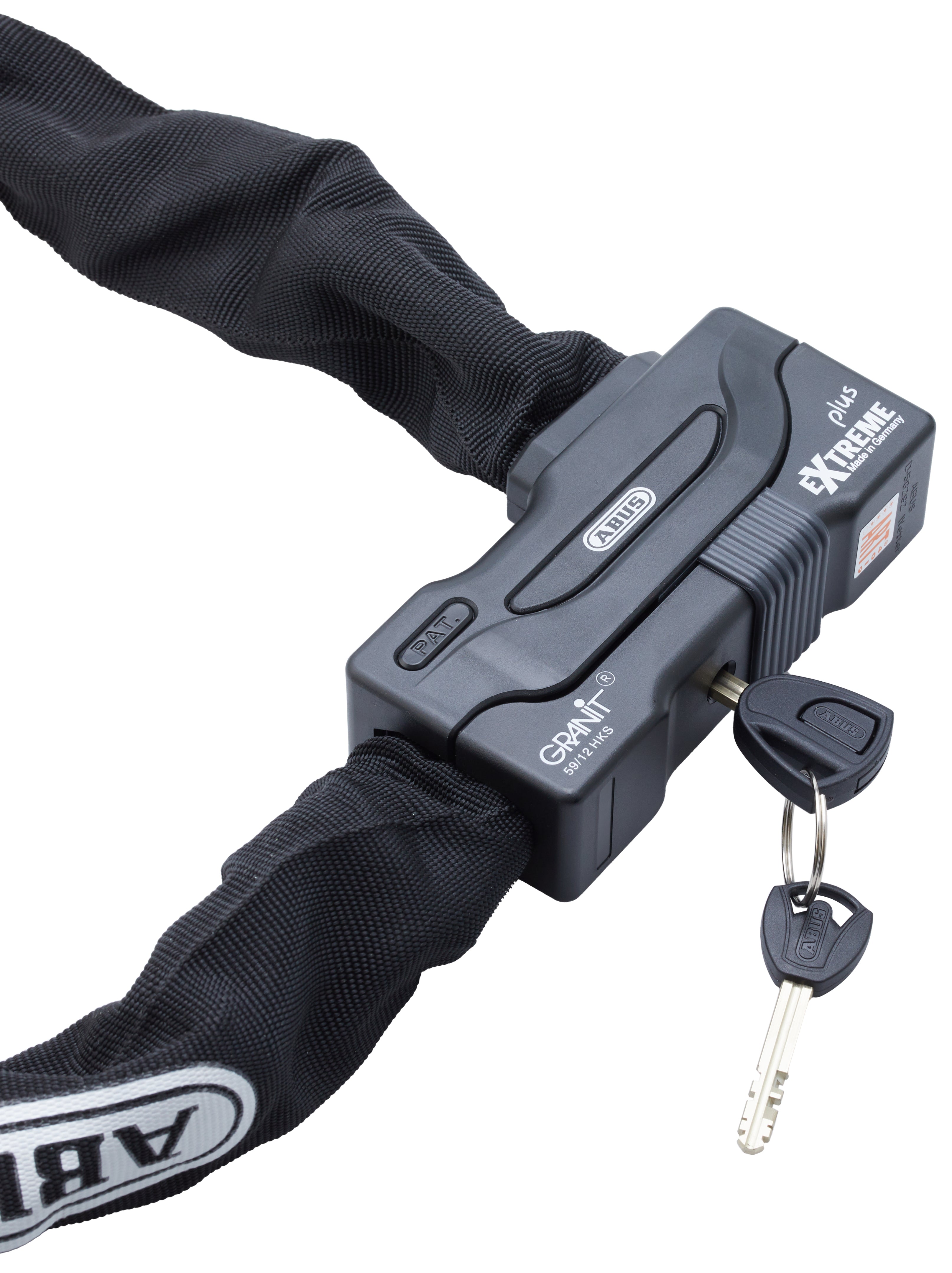 ABUS Extreme-Chain-Plus 59/12HKS110 Antivol chaîne noir