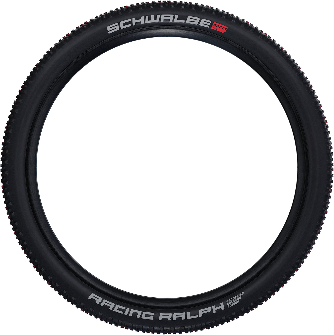 Pneu souple Schwalbe Racing Ralph Super Ground Evo 26x2,25" TLE E-25 Addix Speed ​​​​SnakeSkin noir