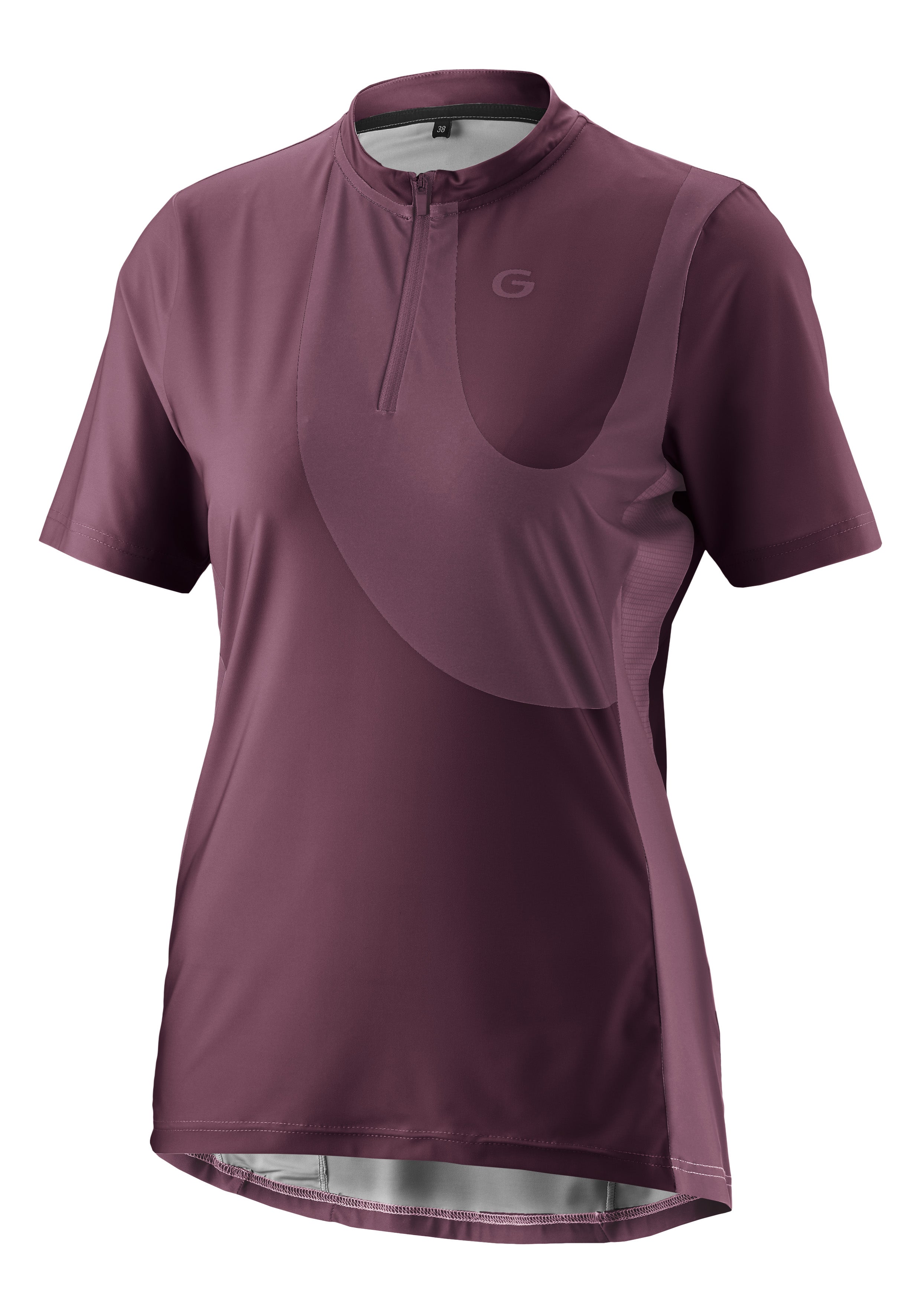 Gonso Adventure Maillot Demi-Zip Femme rich soil