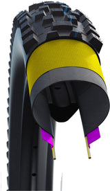 Pneu souple Schwalbe Racing Ralph Super Ground Evo 26x2,25" TLE E-25 Addix Speed ​​​​SnakeSkin noir