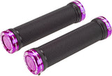 Poignées Reverse Lock-On noir/violet