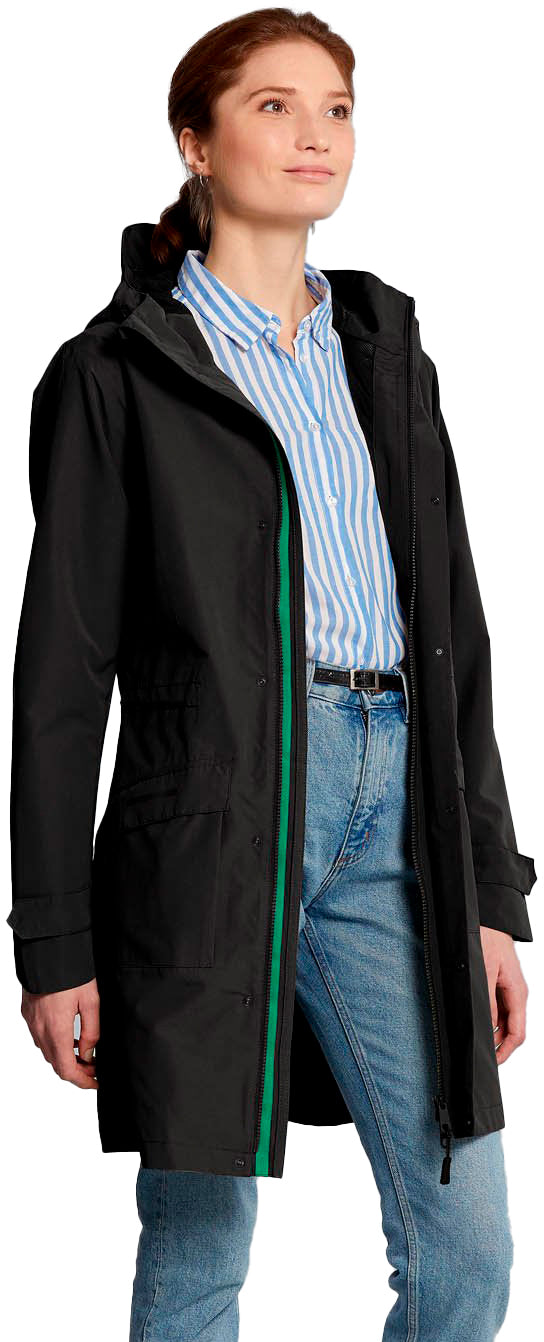 Basil Mosse parka de pluie femme noir