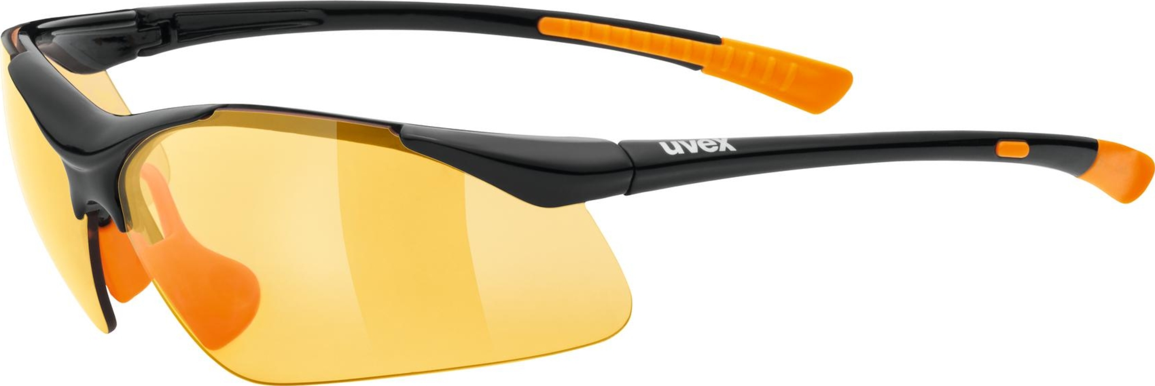 uvex Sportstyle 223 Lunettes de vélo Noir-Orange / Lightmirror Orange