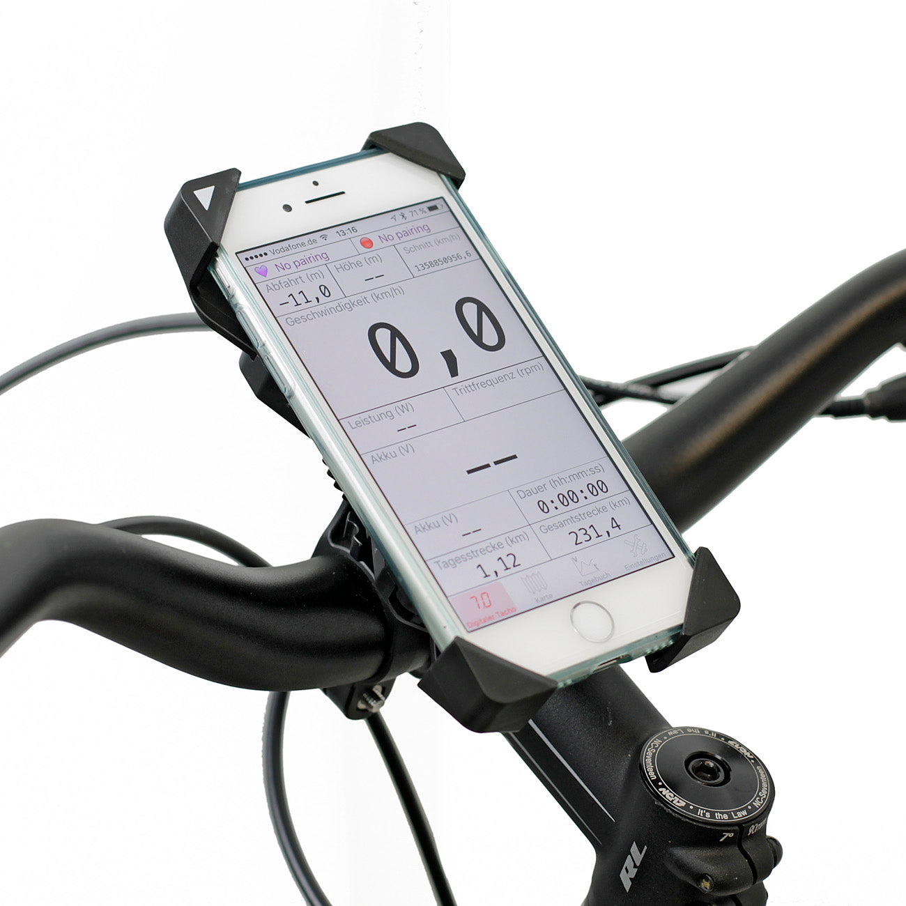 NC-17 Connect 3D Support universel pour smartphone, fixation sur le guidon noir