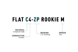 Pédales ACID FLAT C4-ZP ROOKIE M noir