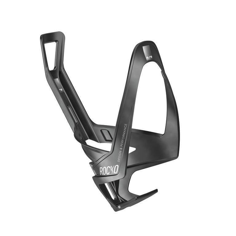 Elite Rocko Carbon porte-bidon noir mat/graphique blanche