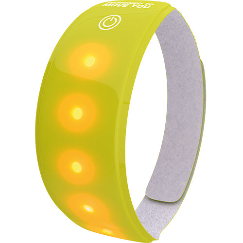 Wowow Light bande 5 LED 3M avec fermeture velcro jaune