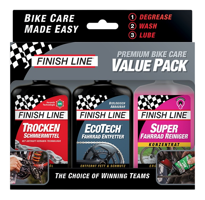 Finish Line Pack Valeur Entretien Vélo Premium 3x120ml