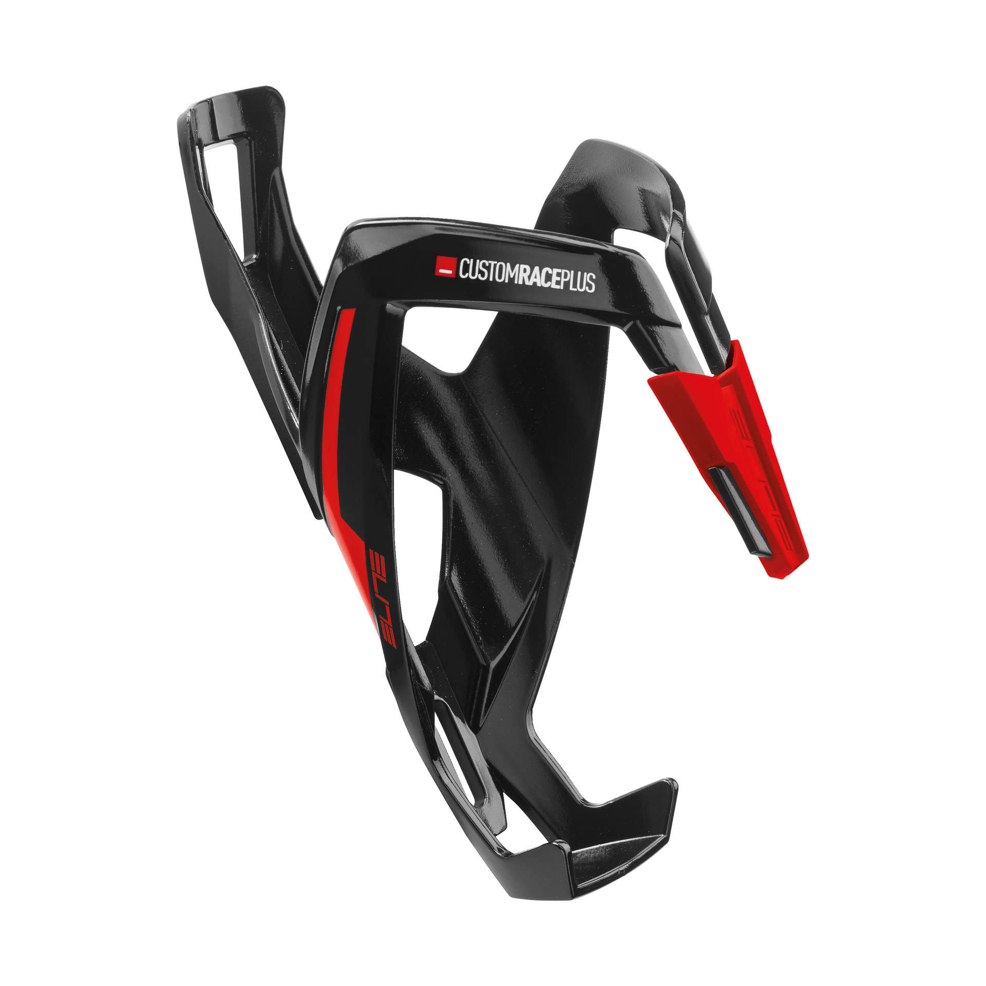 Elite Custom Race Plus porte-bidon noir brillant/graphique rouge