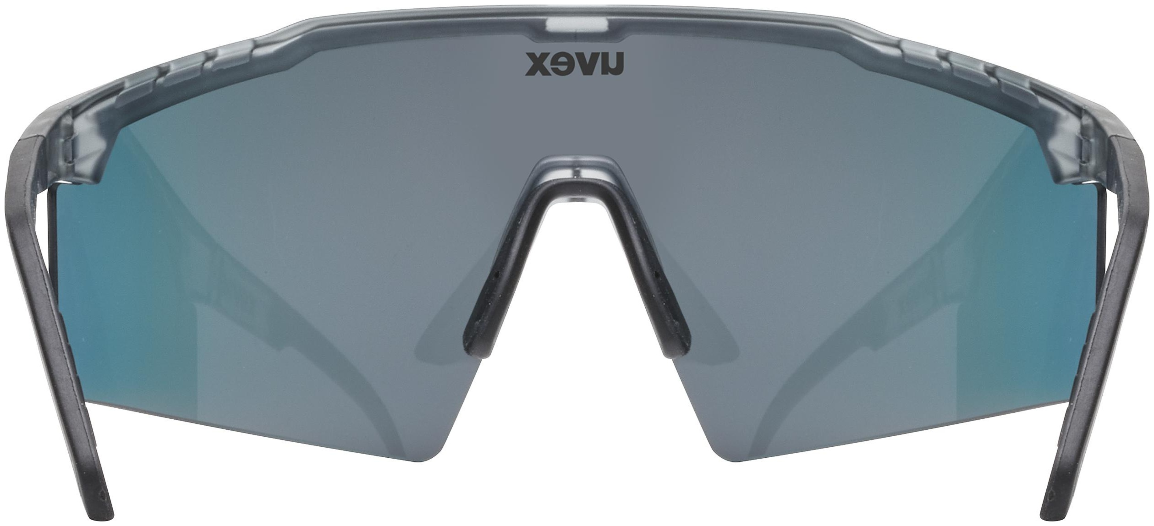 uvex Flowline Lunettes de vélo Smoke Mat / Mirror Red