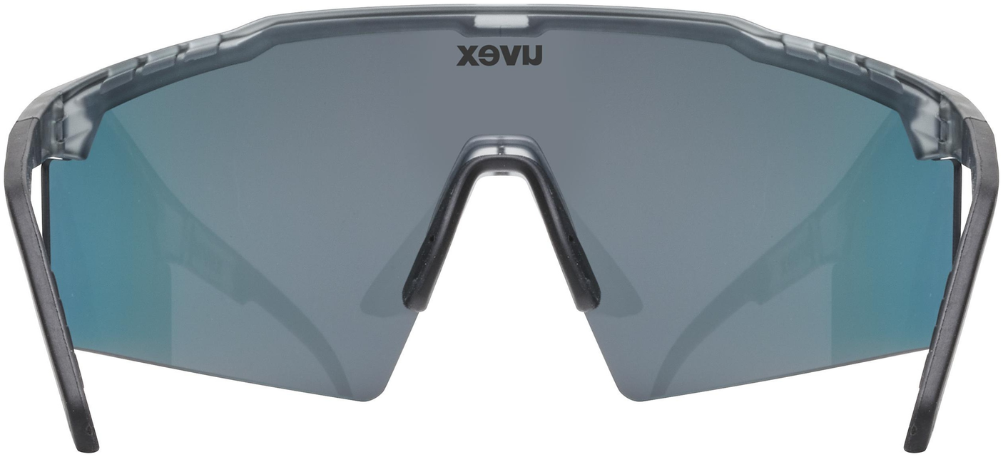 uvex Flowline Lunettes de vélo Smoke Mat / Mirror Red