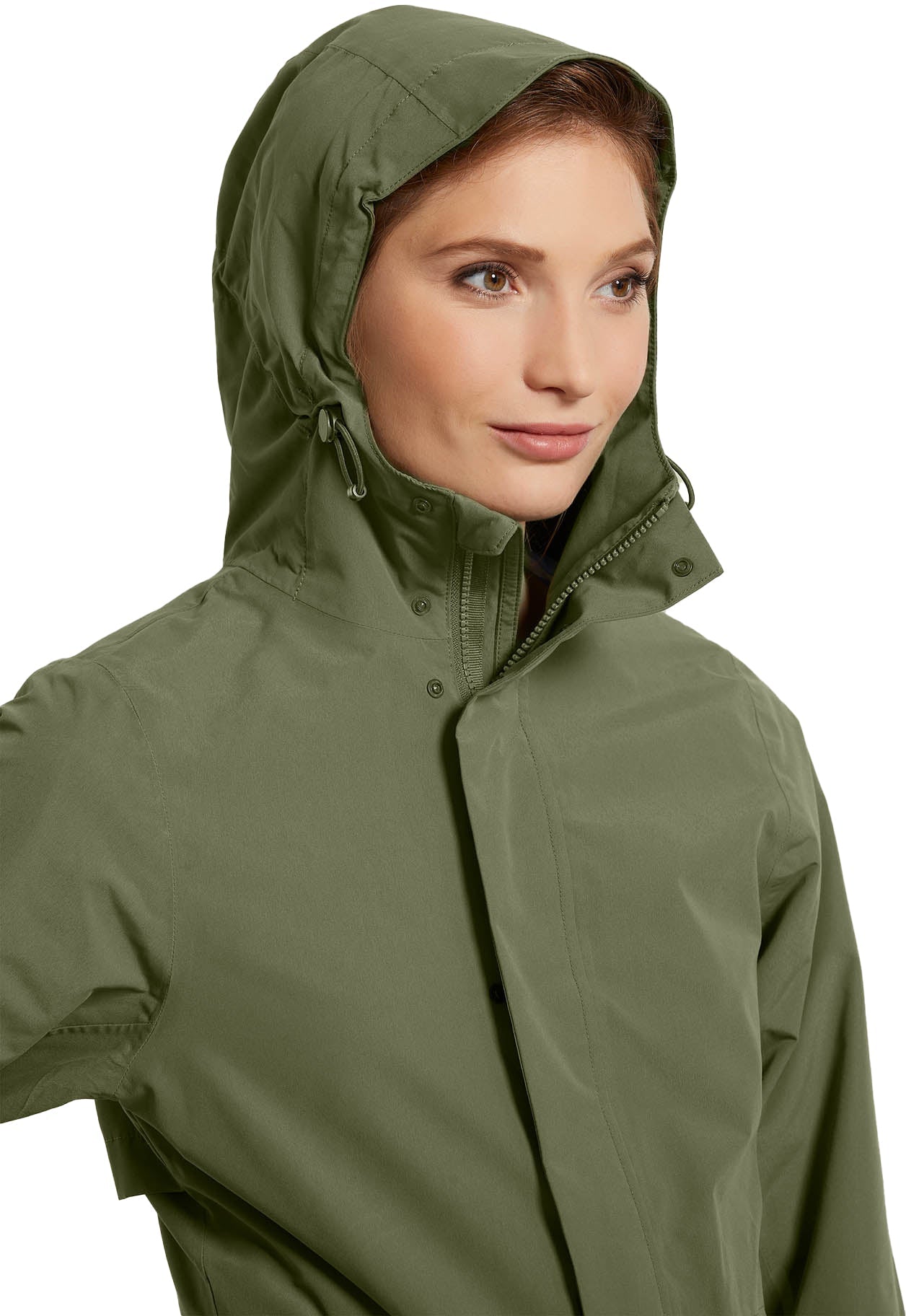 Basil Mosse parka de pluie femme olive