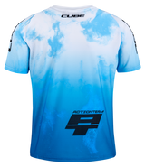 CUBE MTB Maillot ROOKIE X Actionteam manches courtes topas bleu