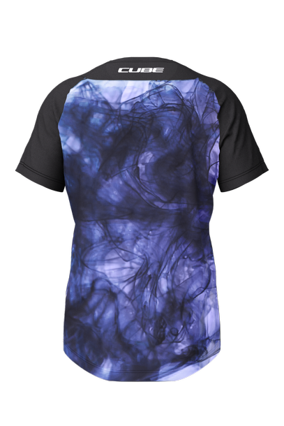 Cube maillot VTT ARTLINE manches courtes blue´n´black