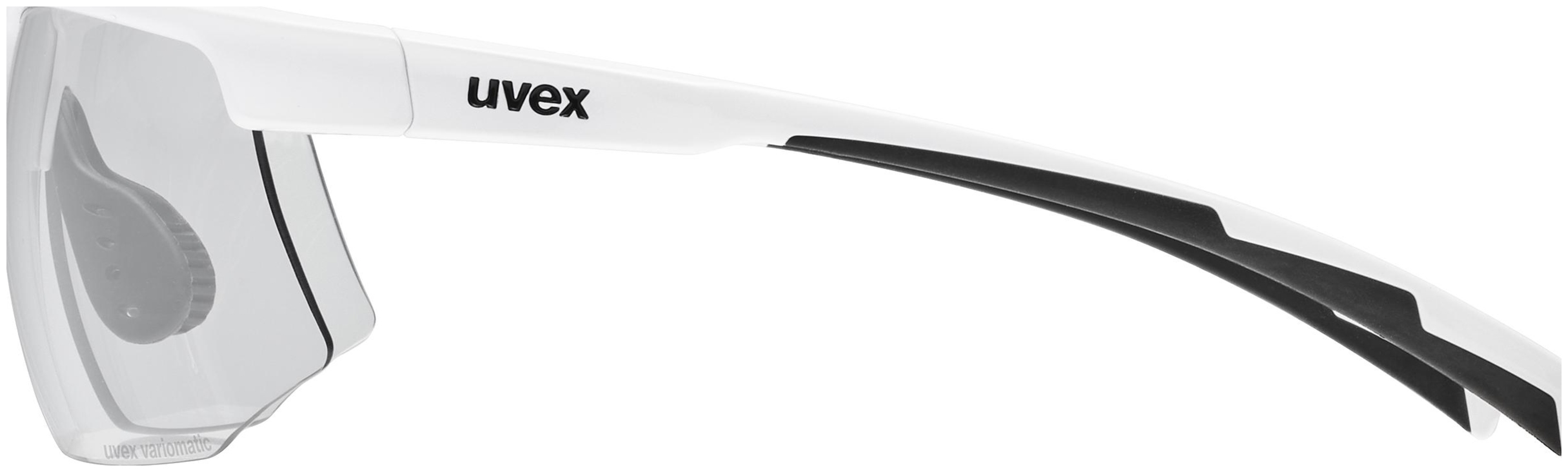 uvex Aerios V lunettes de vélo Blanc / Fumé
