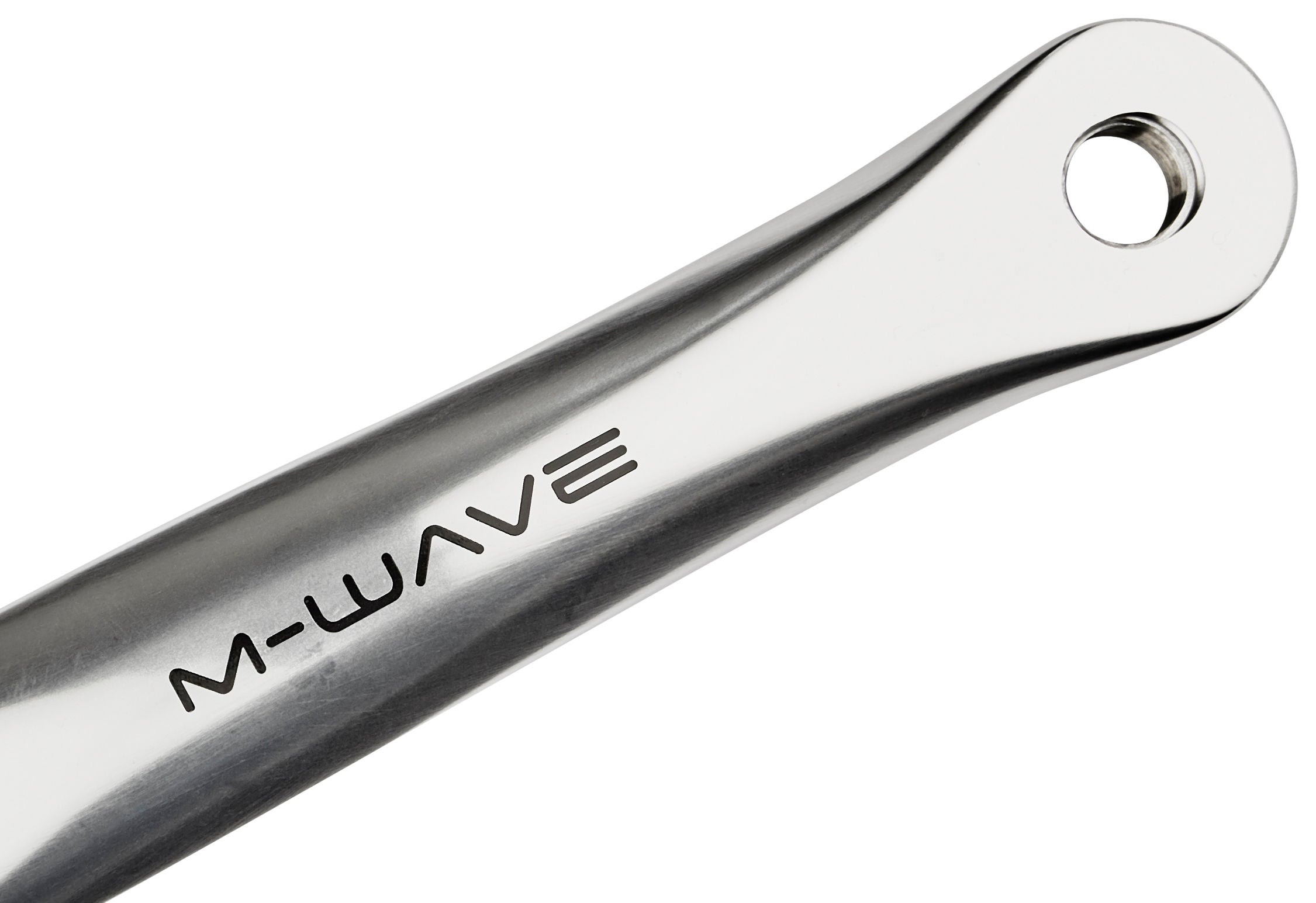 M-Wave pédalier Single Speed 44 dents alu poli argent/noir