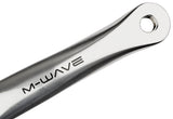 M-Wave pédalier Single Speed 44 dents alu poli argent/noir