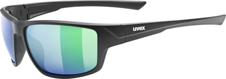 uvex Sportstyle 230 Lunettes de vélo Noir Mat / Miroir Vert