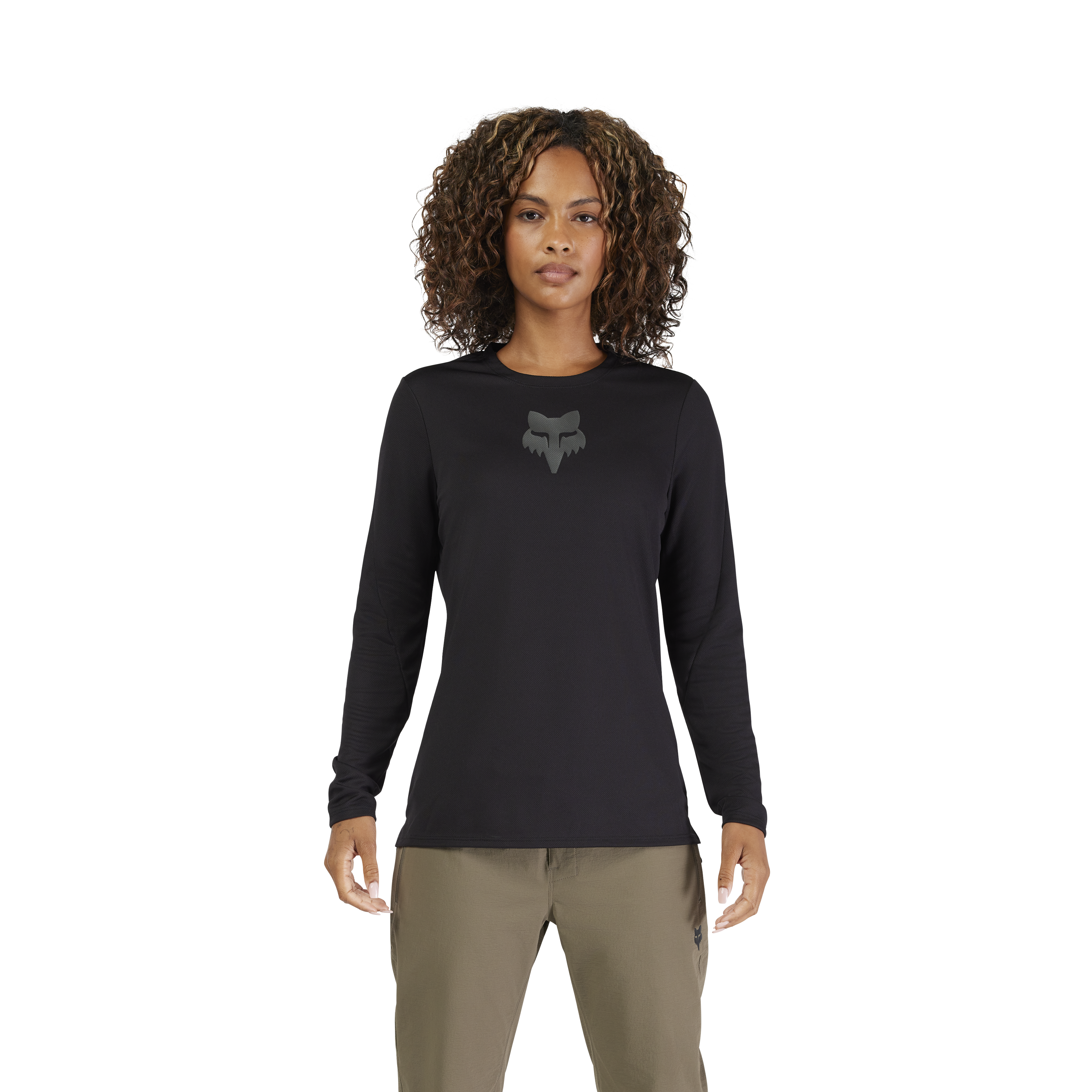 Fox W Ranger LS Maillot Head Noir