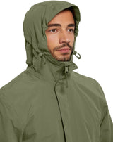 Basil Mosse parka de pluie homme olive