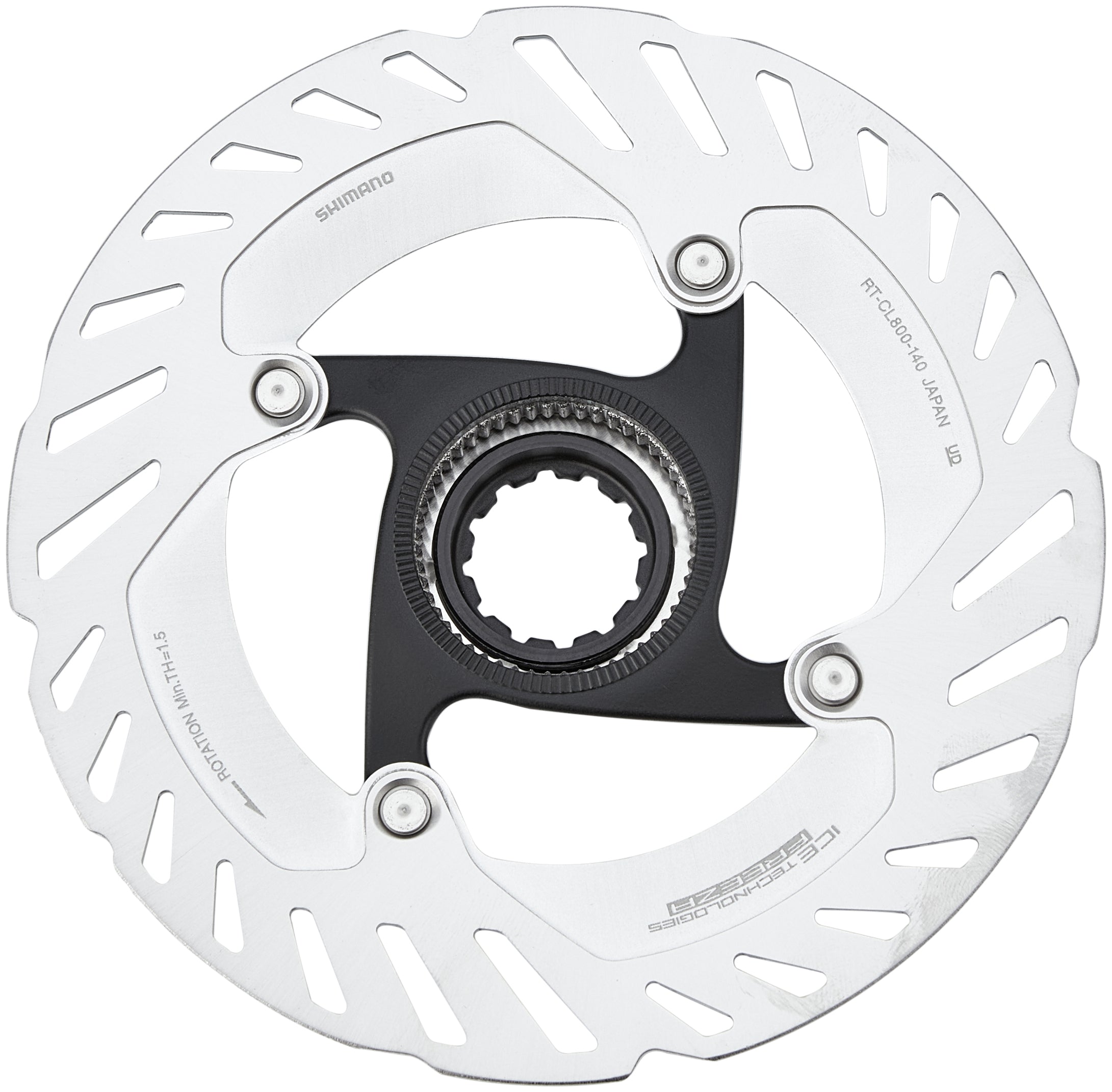 Shimano RT-CL800 disque de frein CL avec bague de verrouillage 140mm argenté