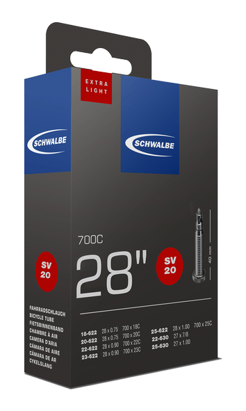 Schwalbe No.20 Chambre à air 28" Extralight Route/Triathlon