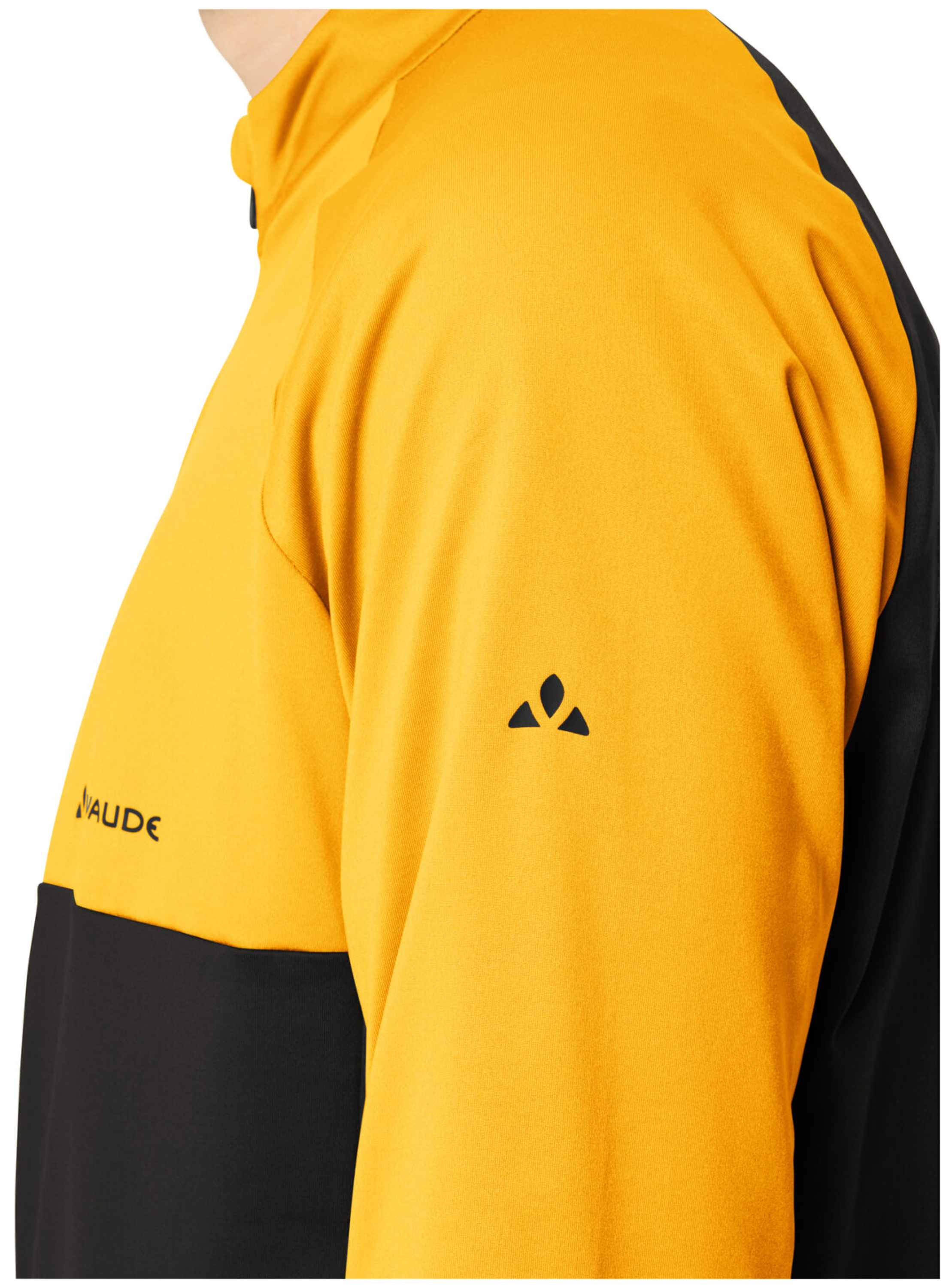 VAUDE T-shirt homme Qimsa demi-zip manches longues safran