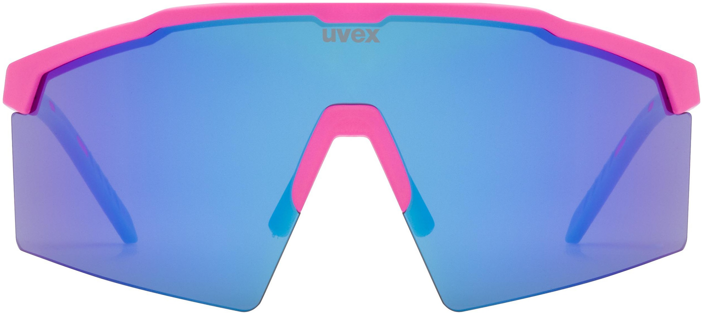 uvex Flowline lunettes de vélo Rose Mat / Miroir Bleu