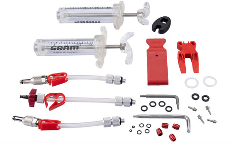 Kit de purge SRAM Professional sans liquide de frein DOT 5.1 transparent/rouge