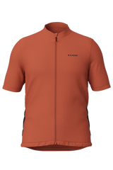 Cube GRAVEL Maillot Full Zip CARGO manches courtes rouge