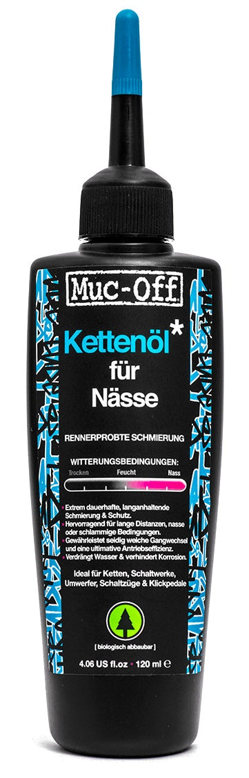 Muc-Off Wet Lube huile de chaîne pour conditions humides 120 ml