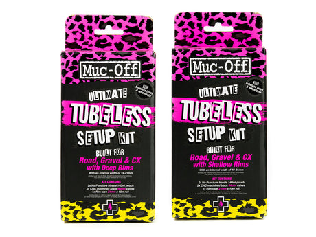Kit de configuration Muc-Off Ultimate Tubeless Road, longueur de valve 44 mm